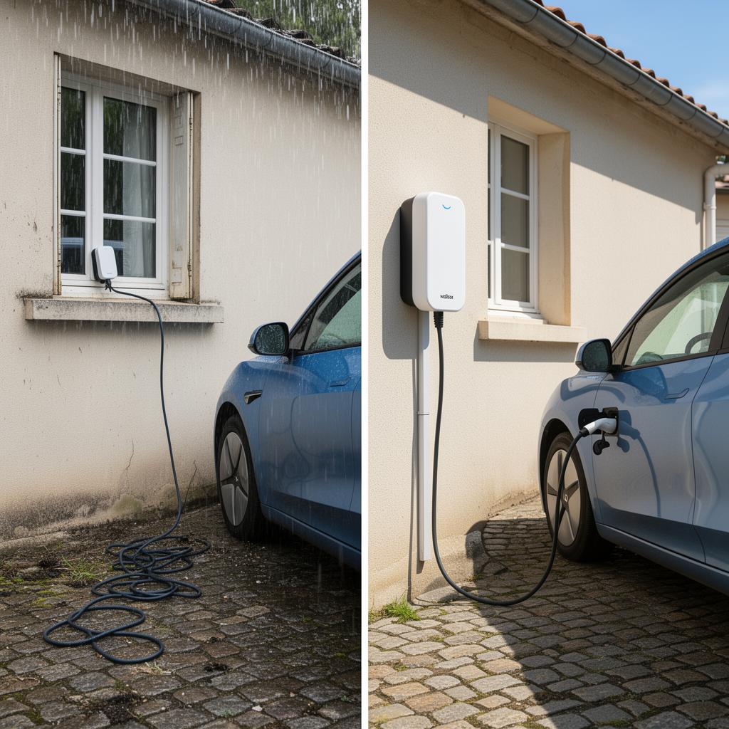 Chantier Borne 11 kW + pilotage solaire — Nantes (44)